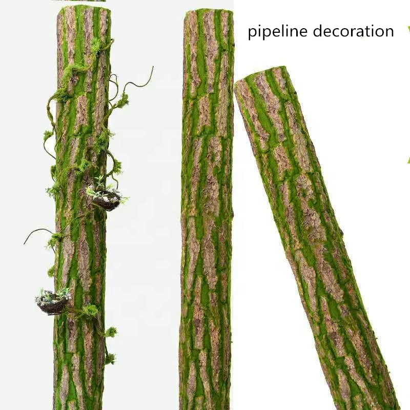 V-3024 Factory Directly High Simulation Artificial Tree Bark With Moss