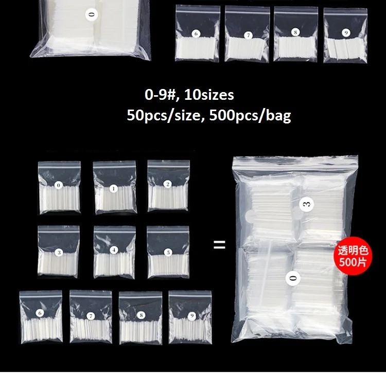 xxl tapered square straight half cover nail tips 500pcs flat no c curve tips for acrylic nails soft gel nail extension tips