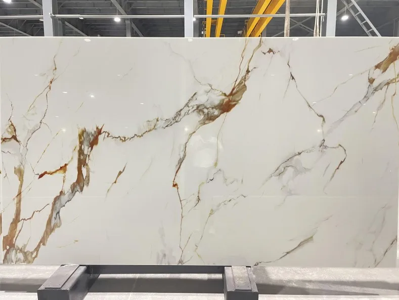 China Artificial Marble Slabs Artificial Nano Marmoglass Slab Nano White Artificial Marble Slab