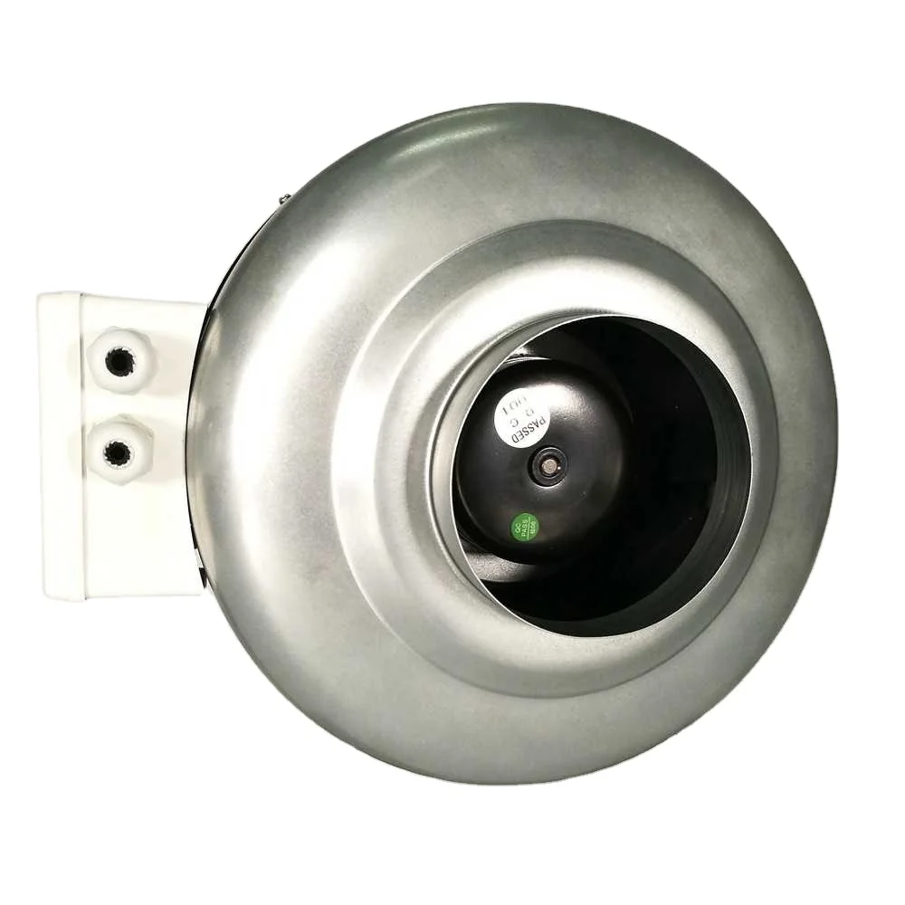 125mm Solar Power Hydroponic Grow Room Ventilation Duct Fan Centrifugal Fan Plant DC Exteror Motor