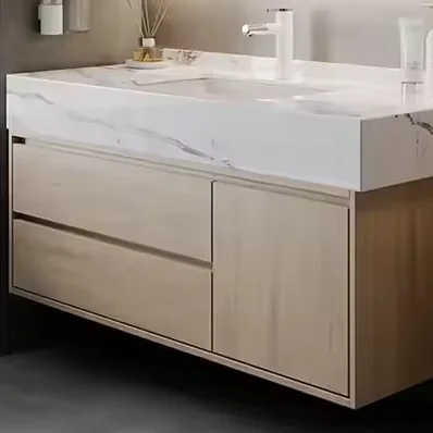 2024 New Modern Wash Basin With Mirror Bathroom Cabinets Stainless Steel Cabinet Factory Sale