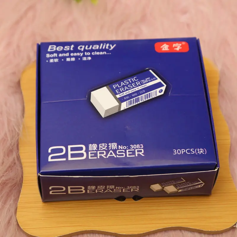 Manufacturers supply 2B pencil white eraser student exam eraser office element art drawing eraser