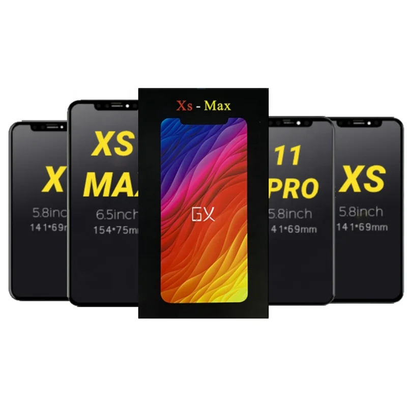 GX OLED quality Screen for iPhone X XS Max XR 11 12 13 14 Pro Max 12 mini for iphone x gx lcd screen original 100 tested