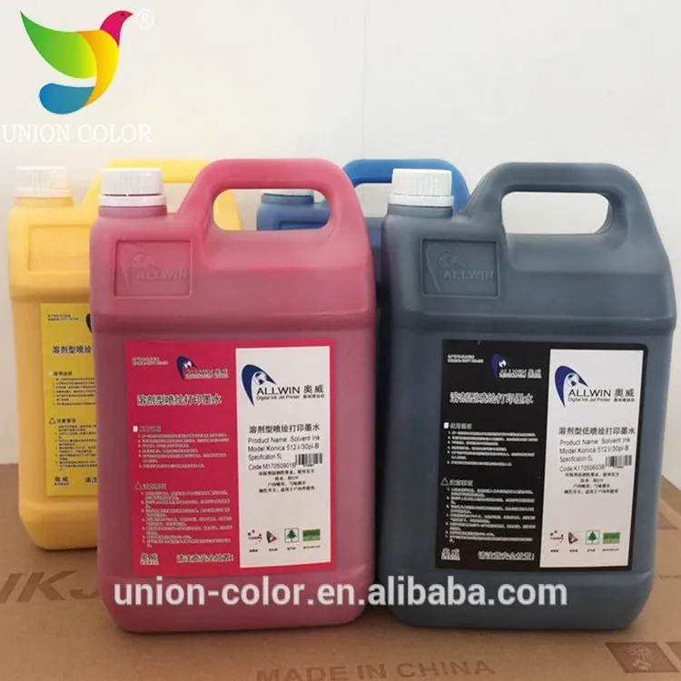 Hot Sales original low smell allwin solvent ink quicky dry konica 512i head printer