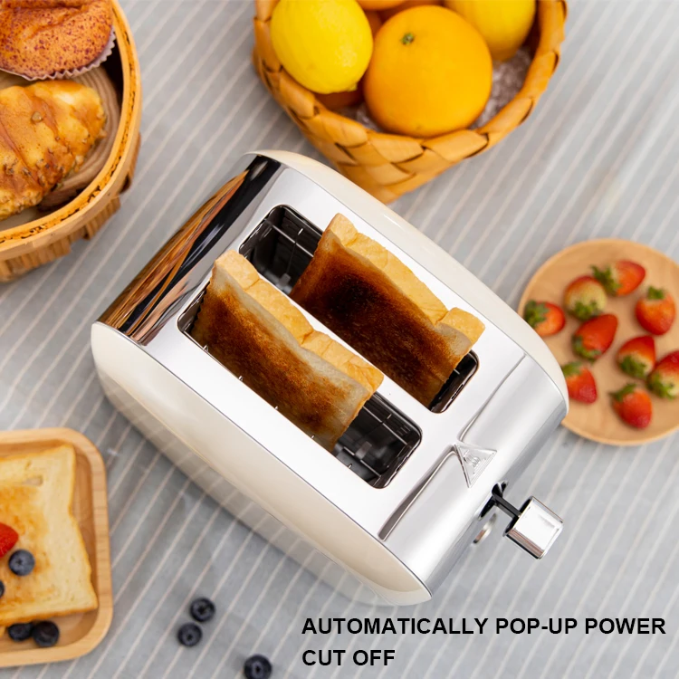 Breakfast Maker Kettle Toaster Set 2 Slice Pop Up Sandwich Toaster Electric Smart Retro Bread Toaster
