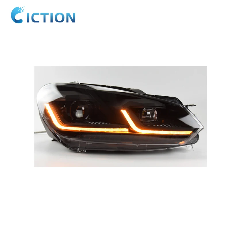 New Car Lights for VW Golf6 Golf 6 MK6 Headlight 2009-2012 R20 GTI Head Lamp Drl Projector Lens Automotive Accessories