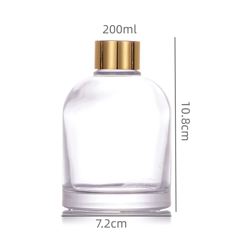 New arrivals 150ml aroma bottle custom yellow color glass bottle reed diffuser bottle with screw lid