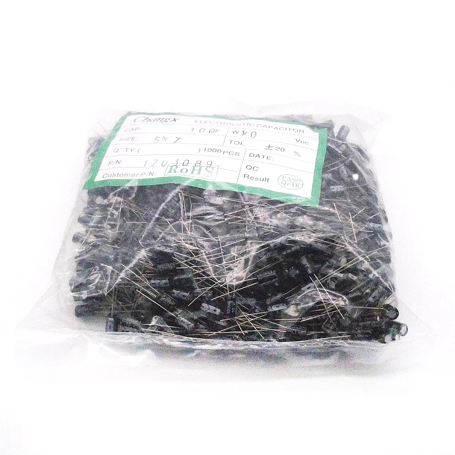 100UF New DIP Electrolytic Capacitor 10V 100UF 5X7