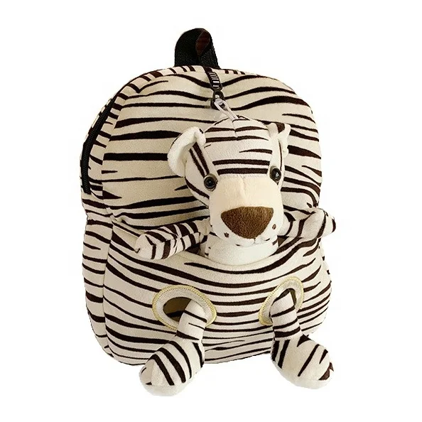 Милые мини-рюкзаки для 3 + детей с ремешками против потери мягкий рюкзак игрушками тигра школьный подарок маленьких девочек и мальчиков