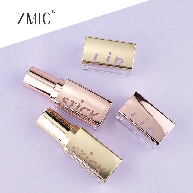 2022 new design lipstick tube empty golden hot sale lipstick containers cosmetic plastic packaging wholesale lipstick bottle