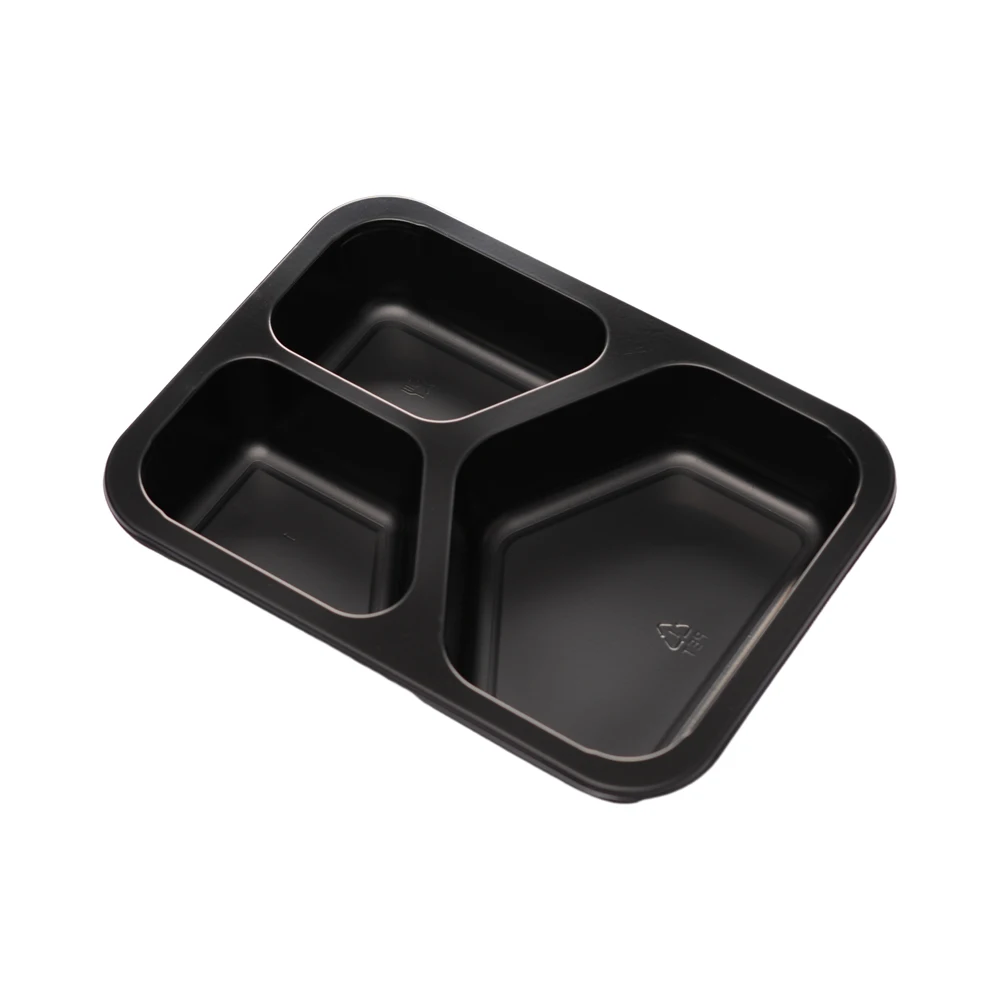 Inflight Microwave Oven Safe Disposable Plastic CPET Food Container Airplane Tray for Airline Catering