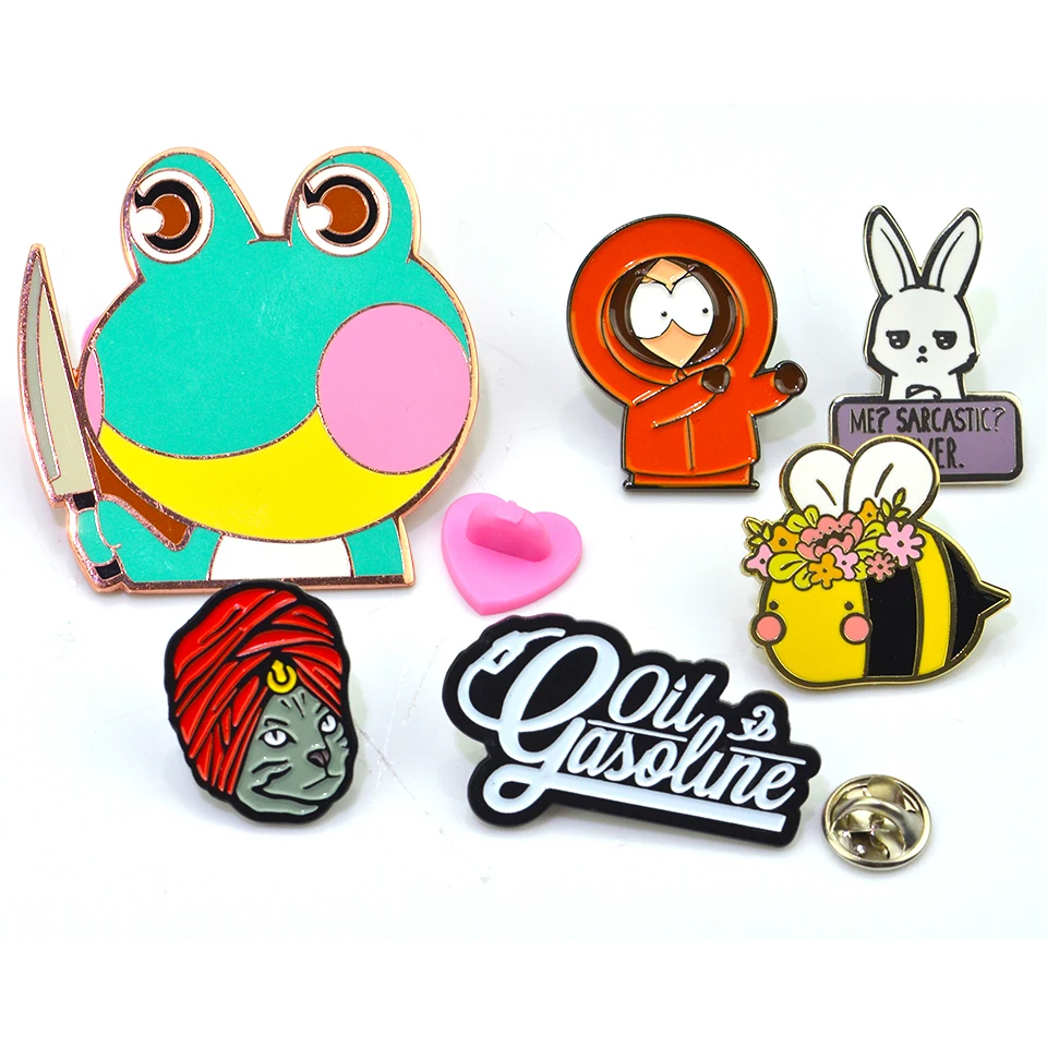 Enamel Pin Making 2D Metal Badge 3D Enamel Pin Usher Badge