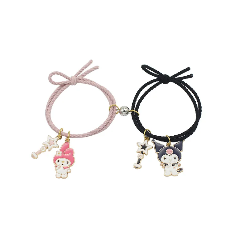 LC20240409 wholesale fashion handmade girl women lucky charm magnet couple friendship jewelry bracelets