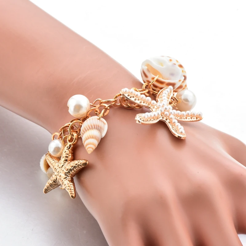 New shell starfish conch fashion beach bracelet Bohemian bracelet