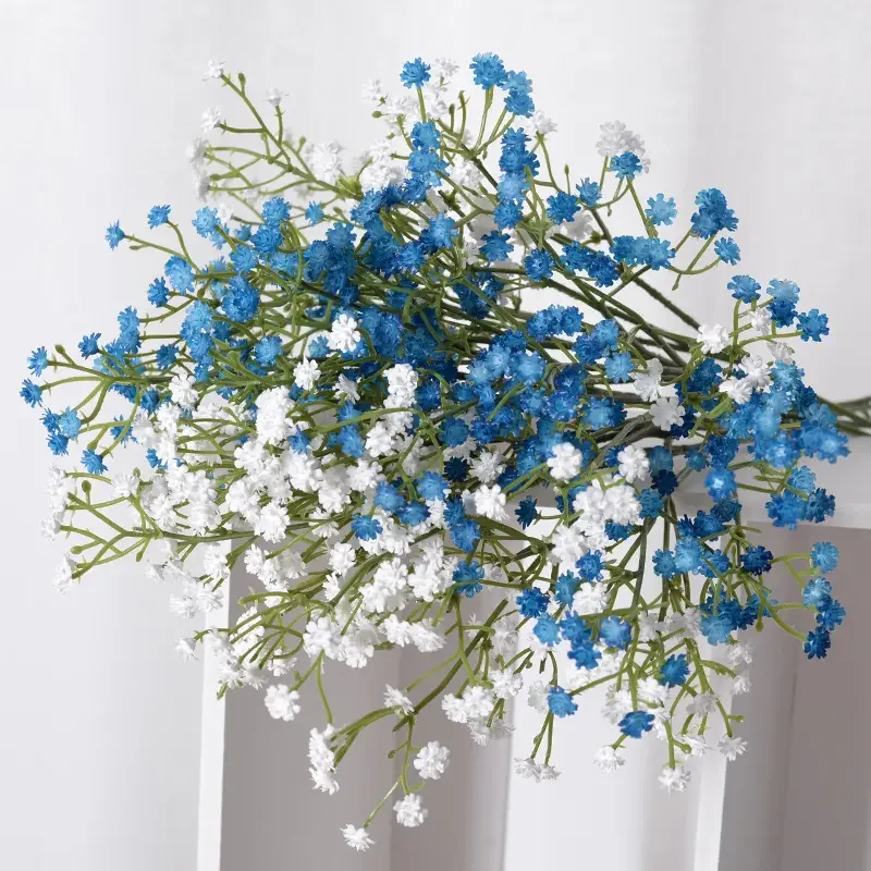 Wholesale  Wedding decor Single 3 fork plastic Artificial Flowers Gypsophila
