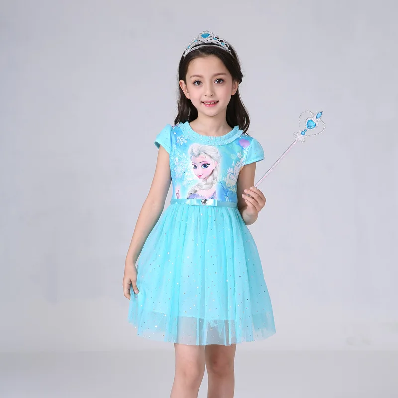 Hot sale children princess dress sequin cartoon party dresses