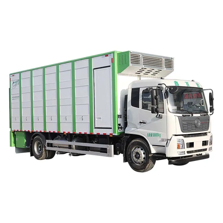 
210 Horsepower 3 Floors Aluminum Body 6.8m 4x2 Livestock Poultry Pig Animal Transport Truck 
