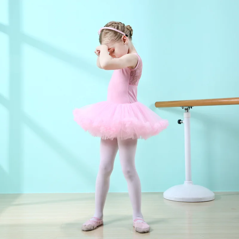 Kids Leotard Ballet Tutu Dress Dancewear Sleeveless Ballet Dresses For Girls