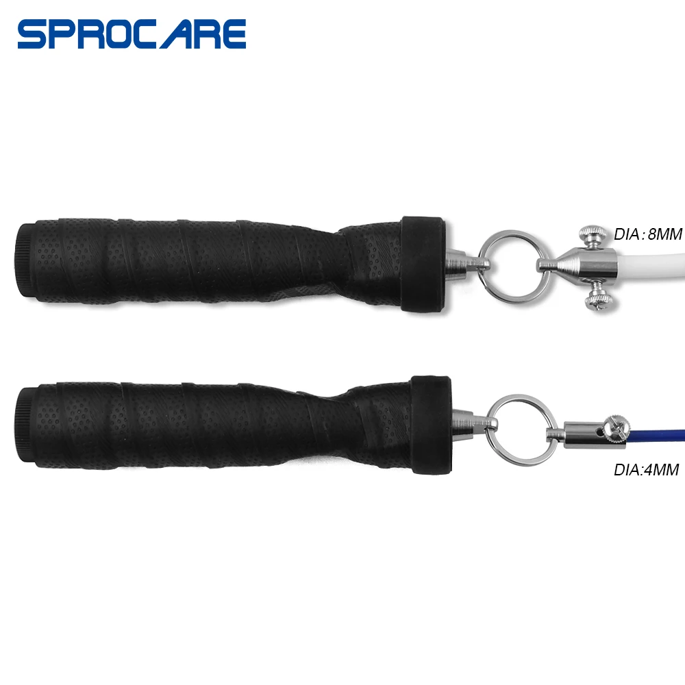 
New Key Ring Connection System Adjustable Skipping Rope with 2 Weighted Bars and 2 PVC Cables Weighted Jump Rope Set For Fitness 