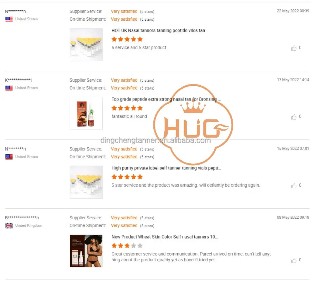 Sunless  bronzing golden body peptide tanning vials freeze-dried powder for faster tanning