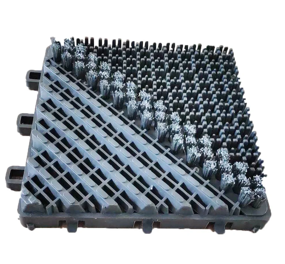 Brush Mat Interlocking Entrance Mat  China Manufacturers Clean Interlocking Floor Mat