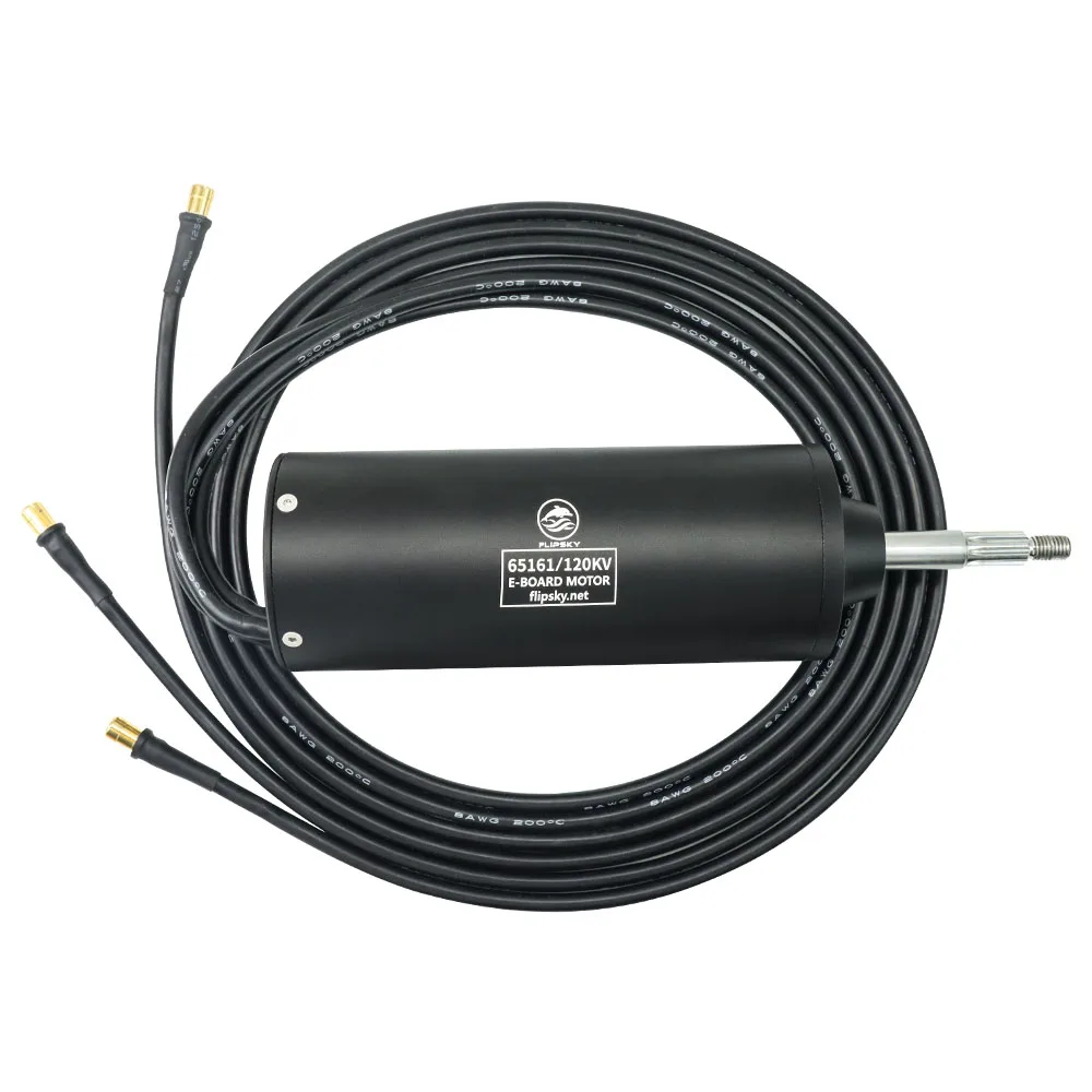 Flipsky 65161 100/120/195KV 6000W Splined Shaft Waterproof Brushless Motor BLDC Belt Motor for Efoil Ejet