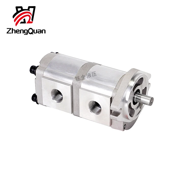 Zhengquan HGP-33A-F6/6R double gear pump hydraulic high pressure oil pump is used for power plant and small hydraulic system