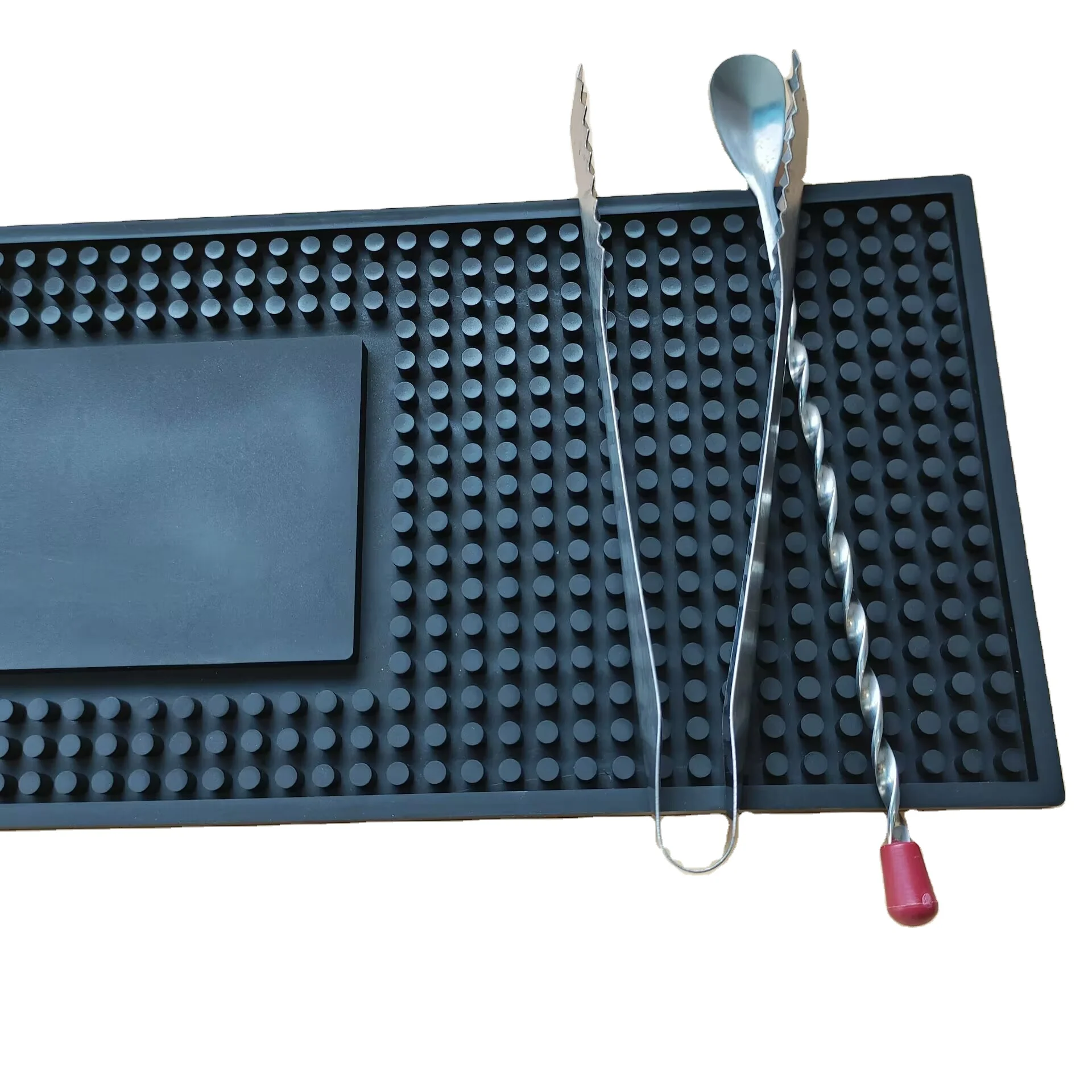 Non-slip rubber bar mat Heat Resistant Soft PVC bar Mat Wine Tea Drink Cup Spill Bar Serving Place mat