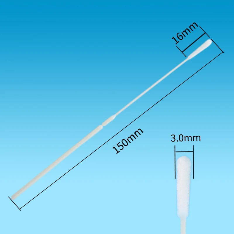 CM-FS913 sterile specimen collection nasopharyngeal nasal flocked swabs