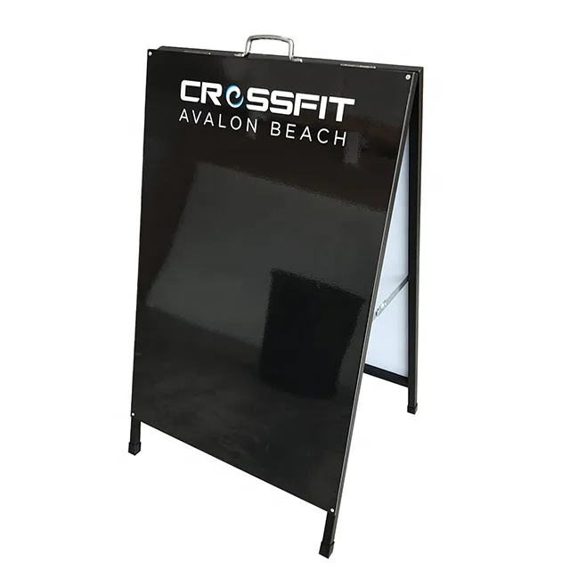 Rustic Double Sided A-Frame Wooden Sidewalk Chalk Board Coffee Menu Restaurant Chalkboard