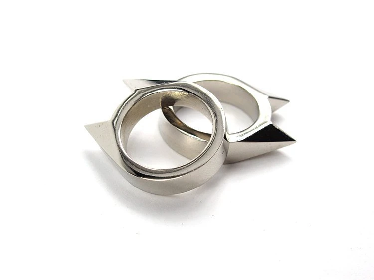 
Protection equipment defense ring tactical edc Self Defense ring silver and gold cat ear self defense ring 