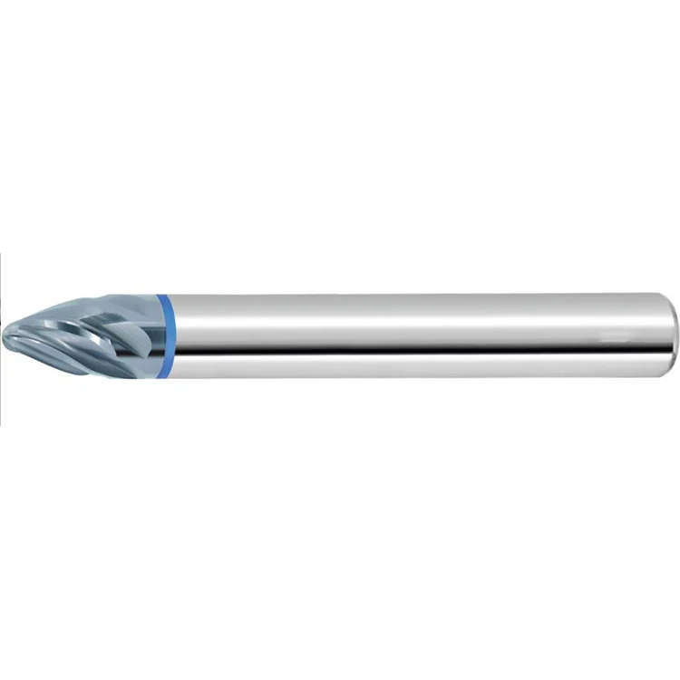 High Performance Solid Carbide Barrel Milling Cutter, Conical Form A/2 = 9 Degrees PPC 12/500 mm  for Stainless Steel Metal
