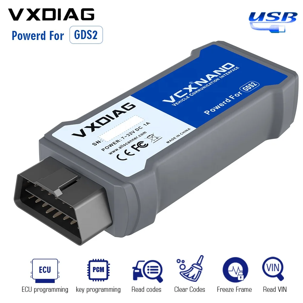 High Quality VXDIAG VCX NANO For GM/OPEL Multiple GDS2&TIS2WEB Diagnostic Tool Obd2 Scanner With USB