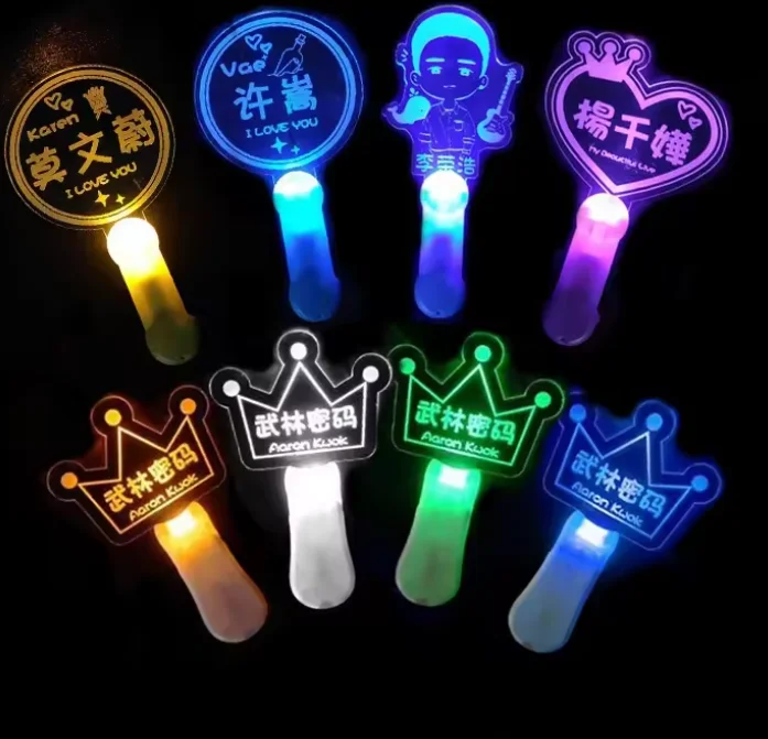 Custom colored led acrylic light stick concert glow stick customized fan interactive response flash stick