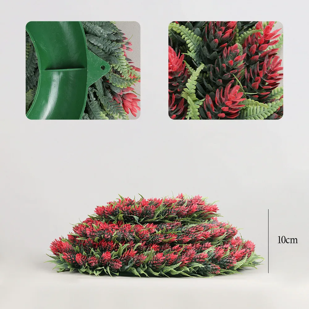 Artificial Wreath Lifelike Pine Cones Real Touch Decorative Flowers Flocking Frosting Process Artificial Plants