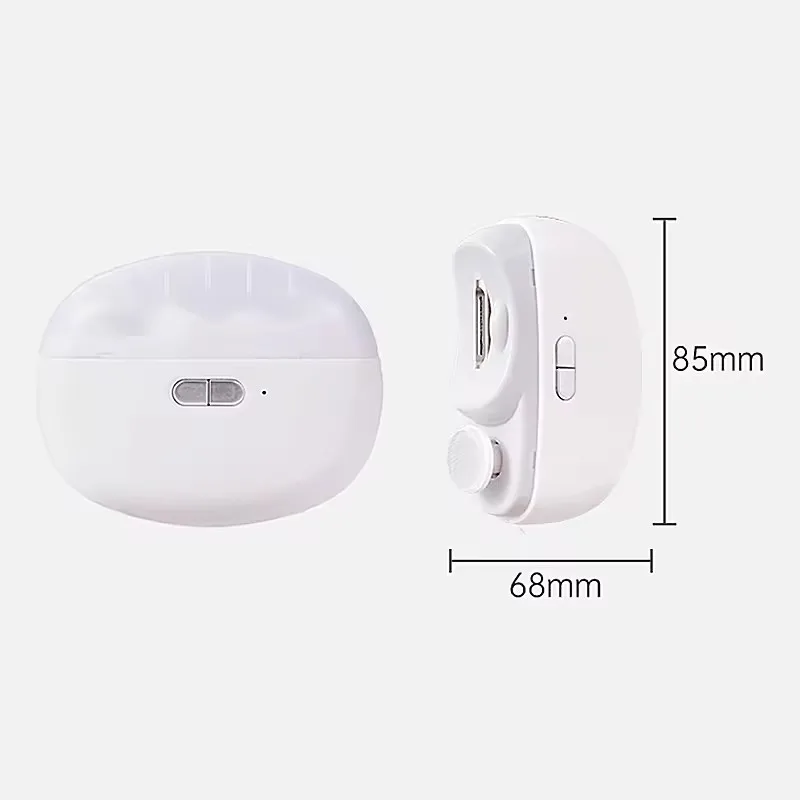 Rechargeable Automatic Electric Nail Trimmer Kids Nail Cutting Electric Nail Clipper With Led Light