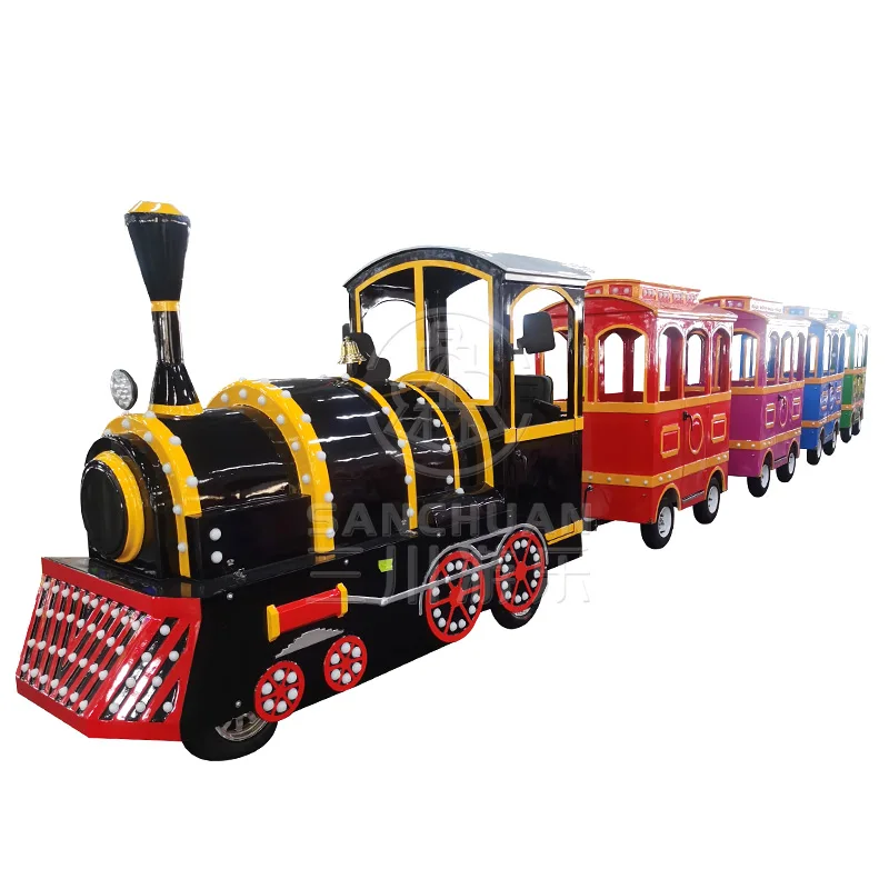 Customized Amusement Park Ride Fun Watt Mini Express Electric Train For Kids Park