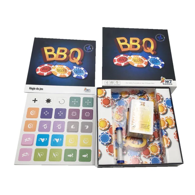 Customized Adult Rigid Box with Advertising Poker Playing Cards Made from Paper Board Game Material Flash Learning Cards