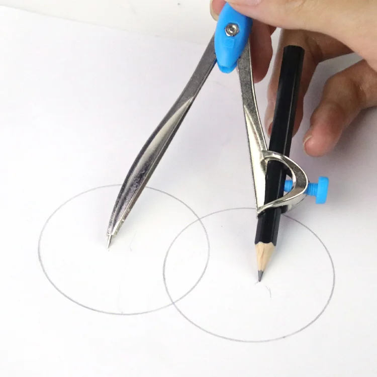 High Quality Math Set Geometry Drawing Set Student Pencil Compass Ruler For School Stationery Supplies