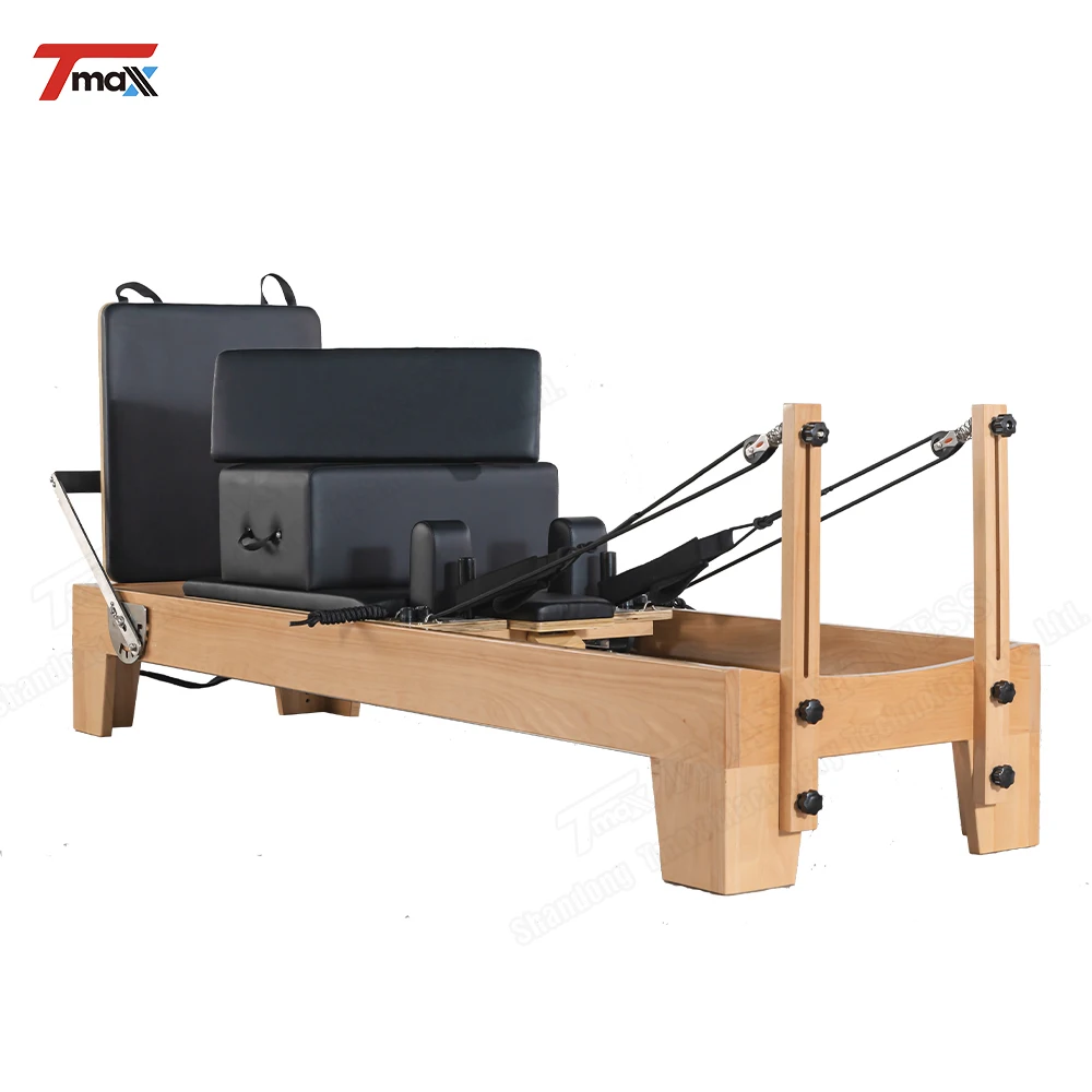 Pilates Reformer with Semi-Elevated Bed for Enhanced Exercise Pilates Reformers Set with Jump Boards for Dynamic Workouts