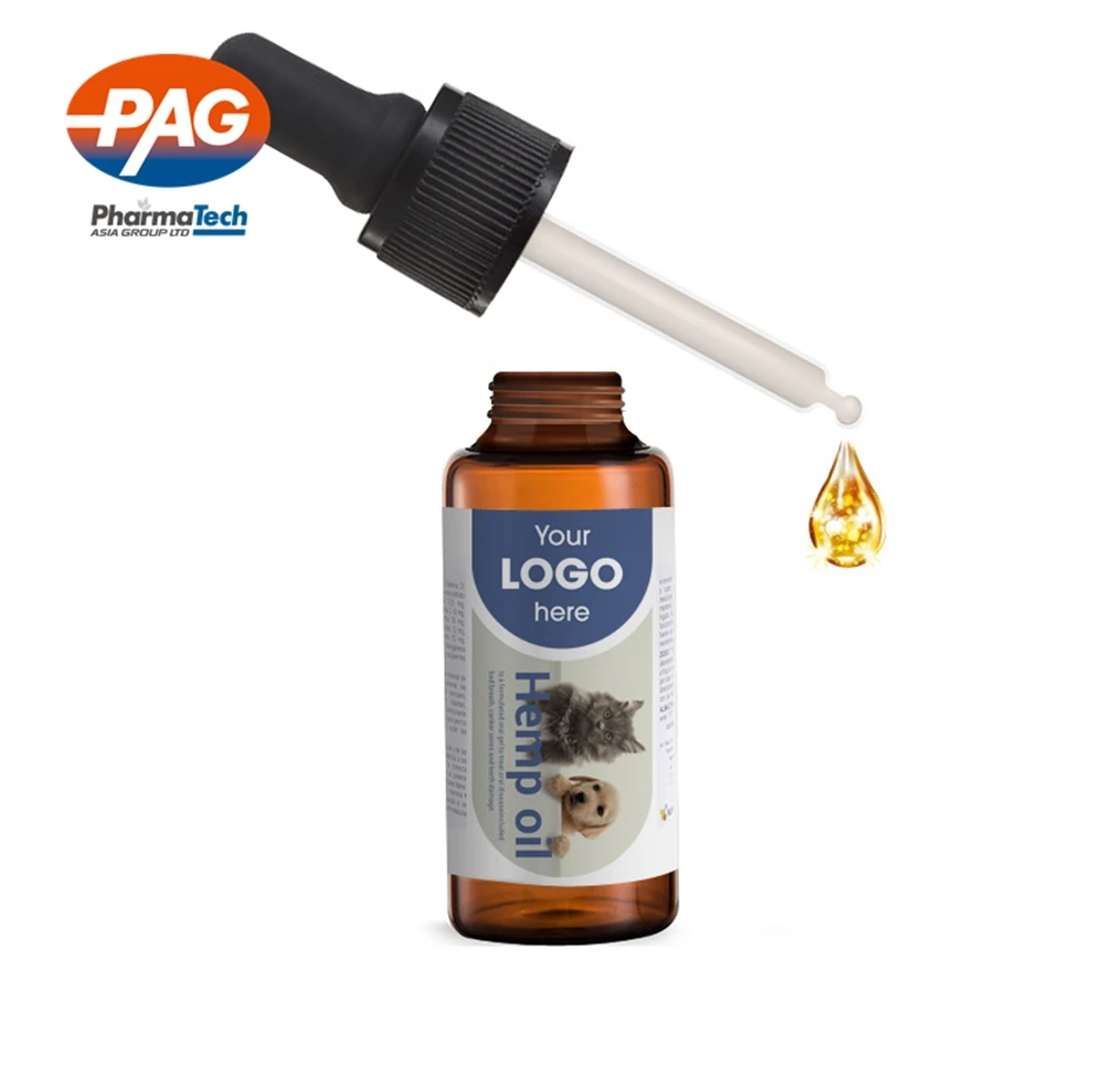Hemp Oil 1000Mg 4000Mg Drops For Pets  Cats And Dogs