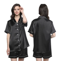 Multiple Colors High Quality Satin Silk Women Pajamas