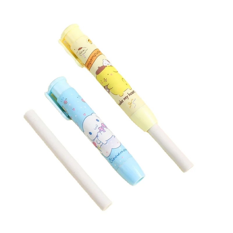 Yubon 6pcs Sanrioed Creative Cartoon Press Eraser Cute Stationery for kid Student No Traces Eraser Learning Supplie Prize Custom