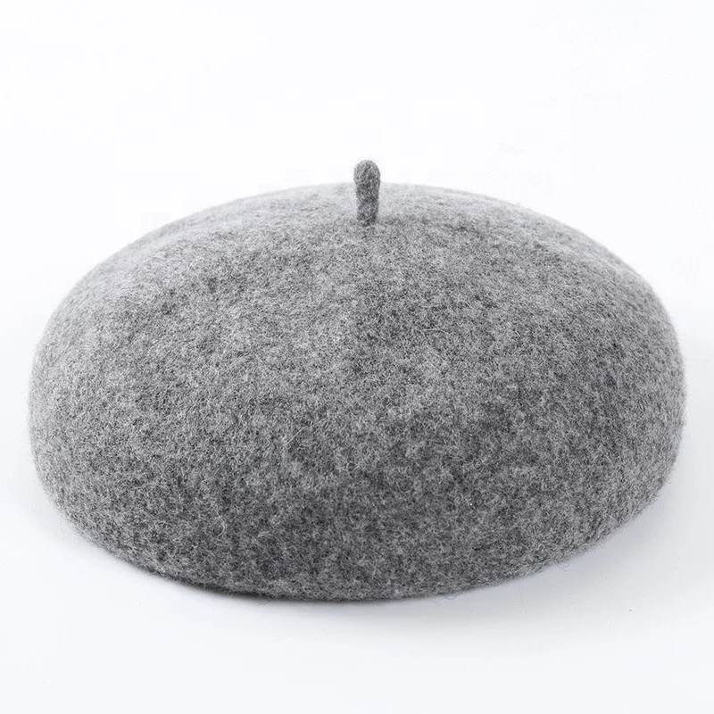 Luxury Quality Custom Cap Women Wool Felt Cloche Church Bowler wool Beret Winter Formal Hat for women lady