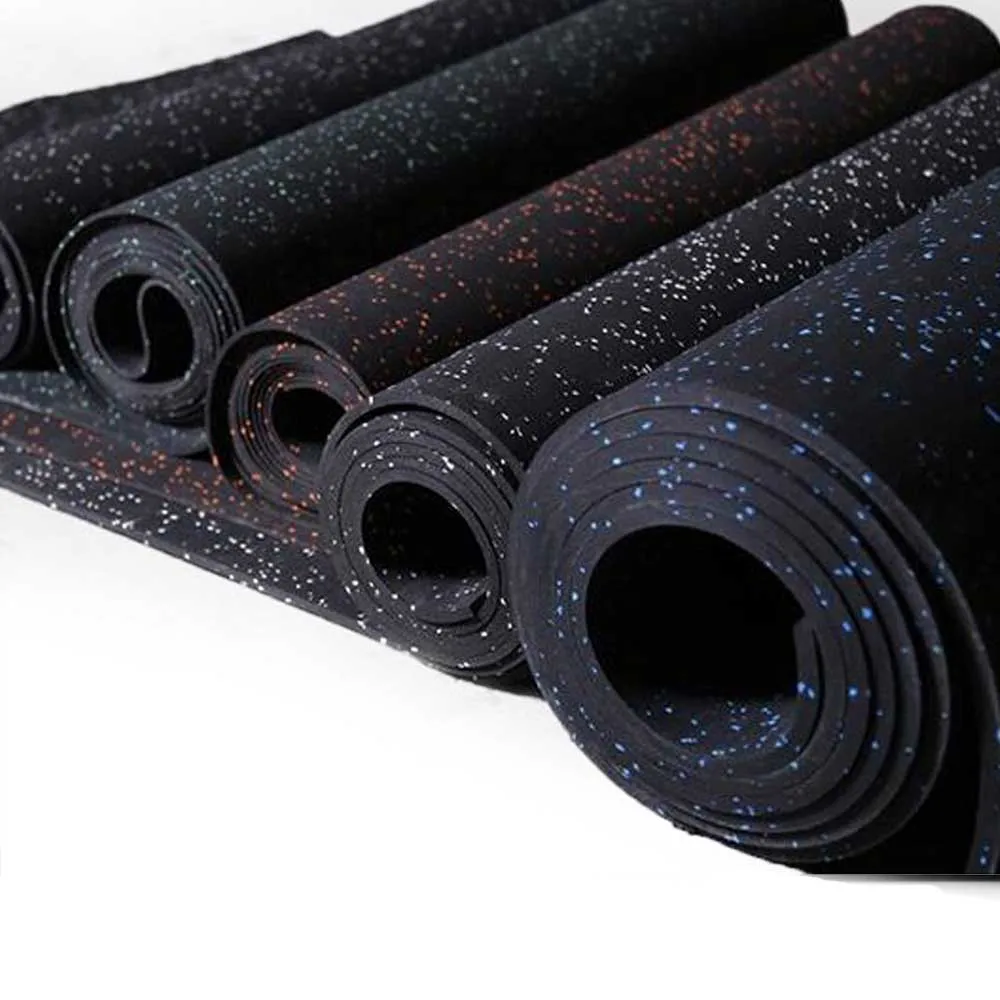 Бесплатные образцы EPDM Резиновый рулонный напольный коврик спортивный резиновый рулон тренажерный зал пол 3 мм-12 мм