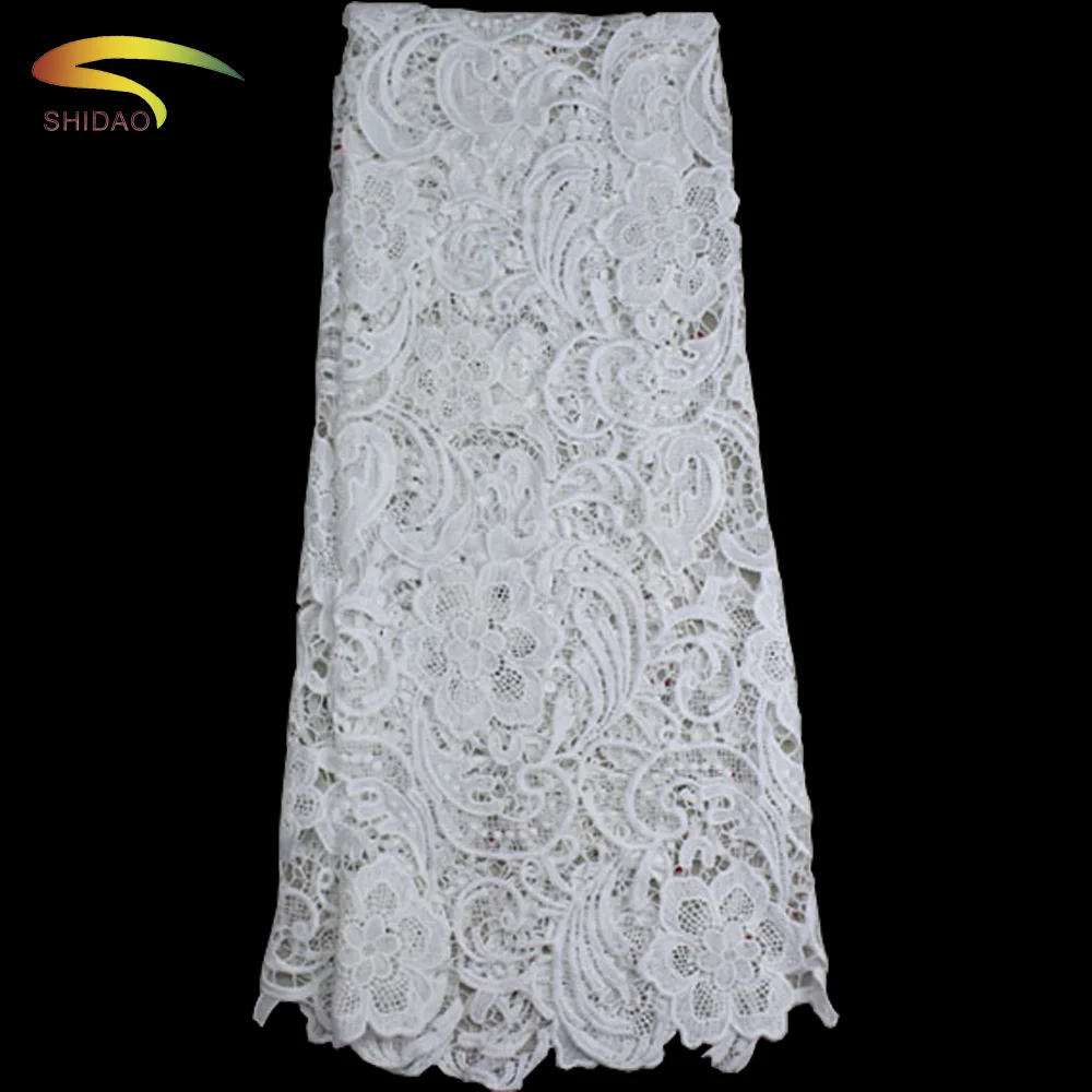 Wholesale in dubai swiss african embroidery guipure lace fabric