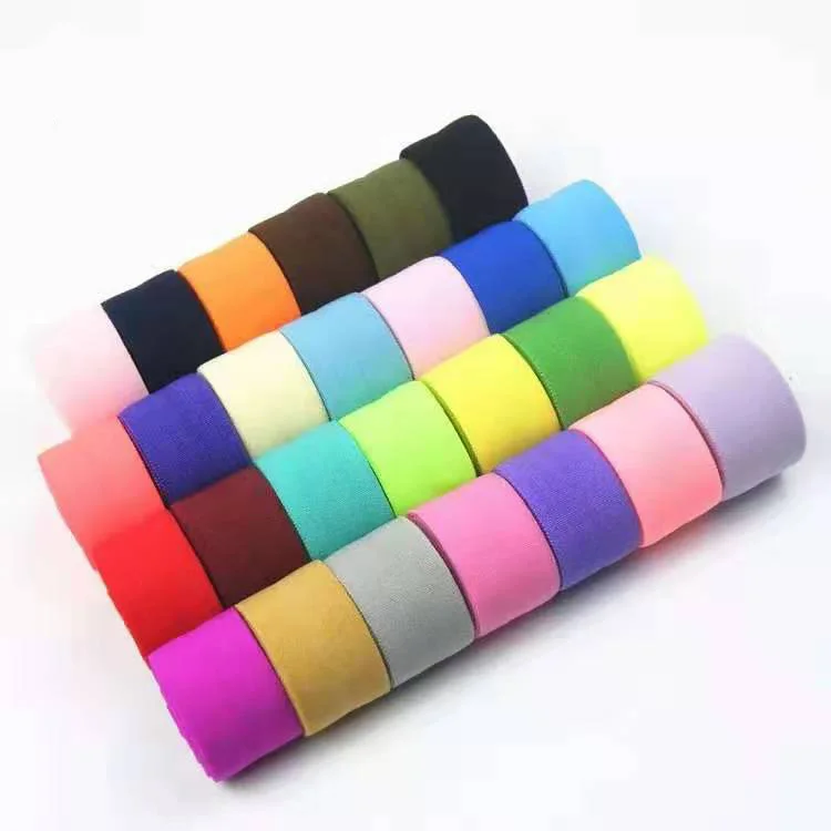 
Webbing Strap Binding Tape Shinny Fold Over Elastic Bias Clothing Cotton 2021 Hot Sale 20 MM Garment Accessories Size Accept 