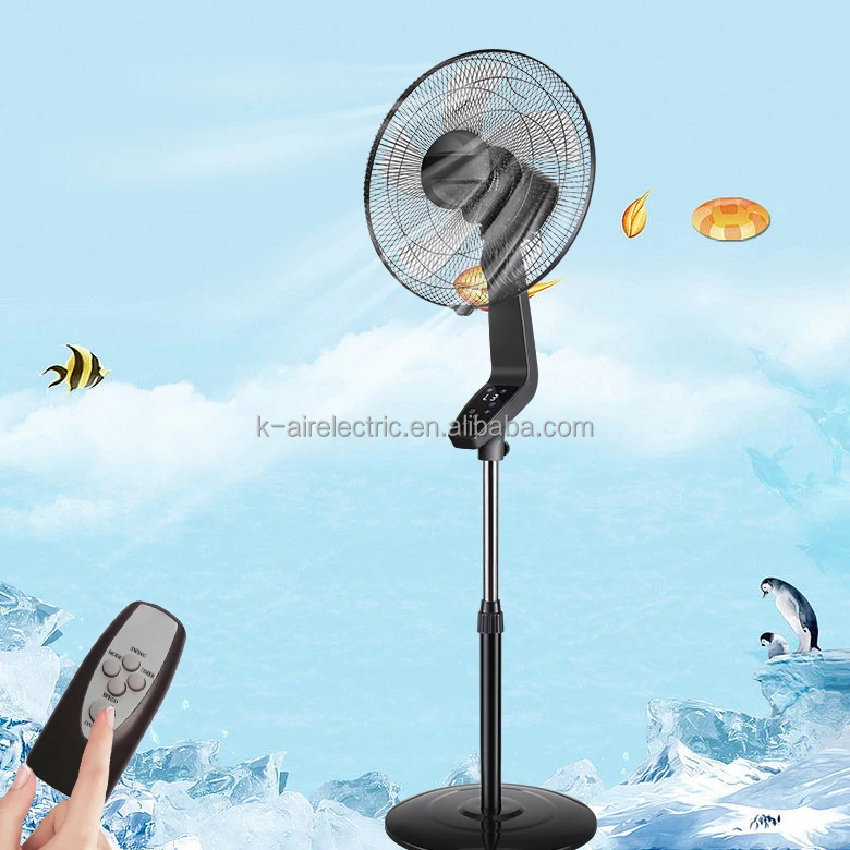 Silent Smart Remote Control Electric Portable Standing Pedestal 16 Inch Air Cooler Ventilators Fans