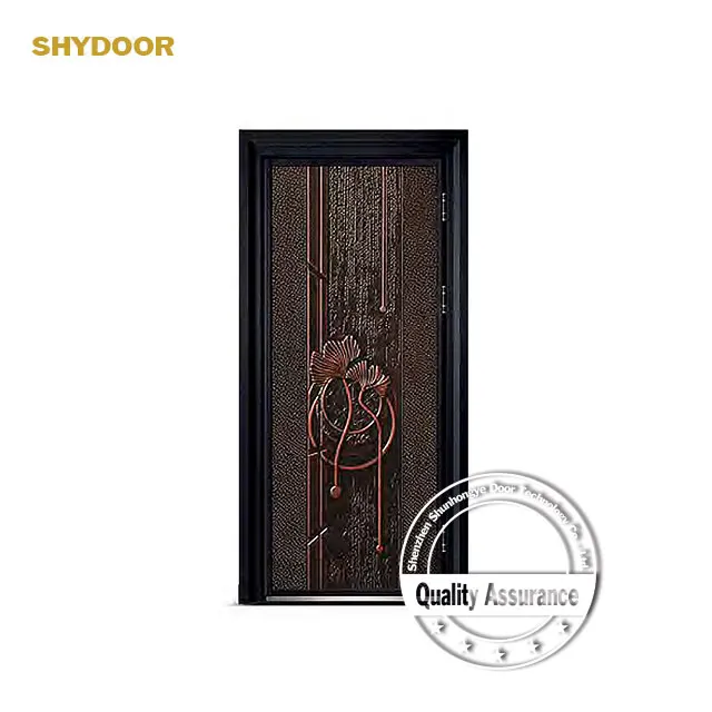 European armored door for house external security doors design high quality copper front entry doors