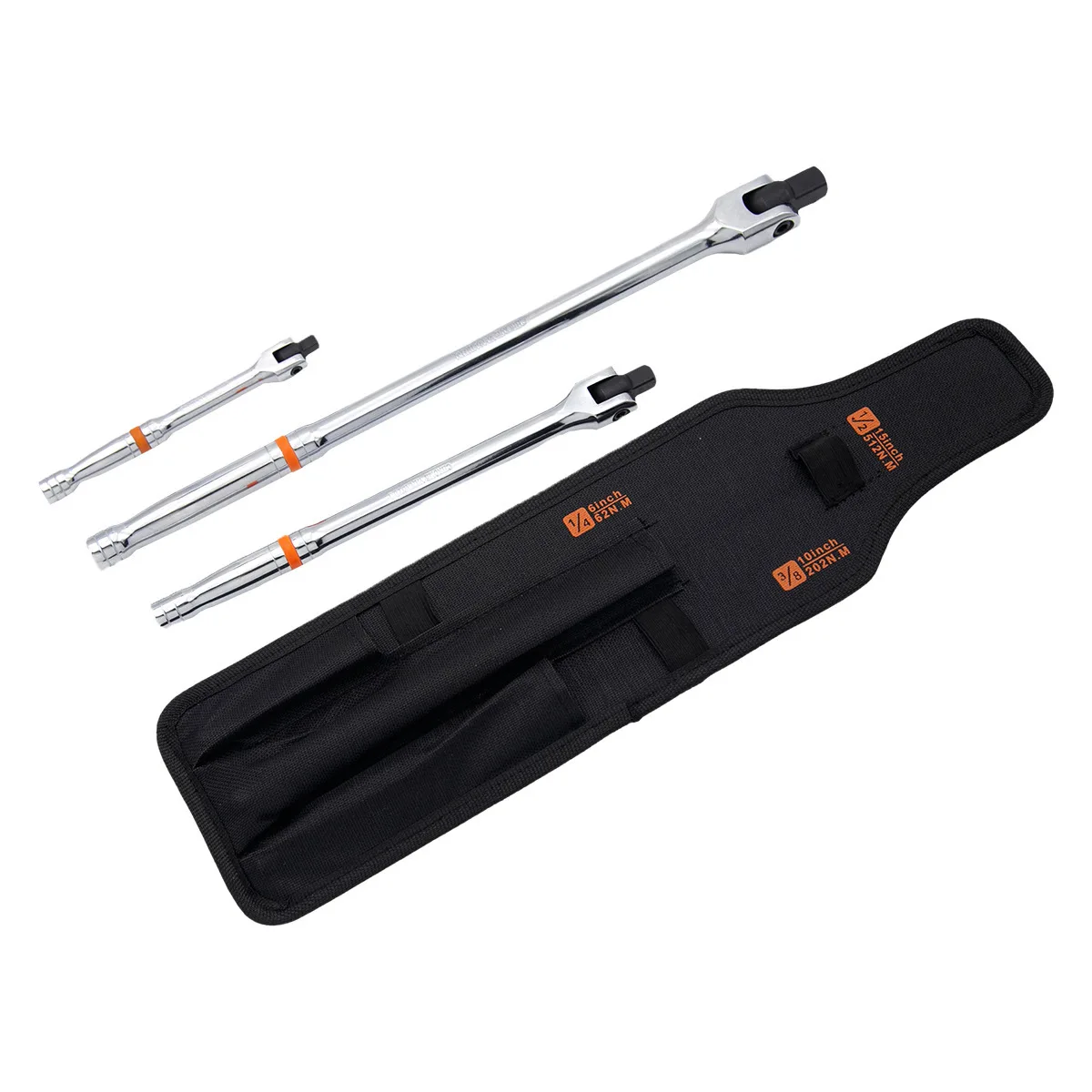 High Strength 3 Pcs Socket Wrench Set F Type Mechanics Tool Set Ratchet Wrenches Set for Repair Maintenance
